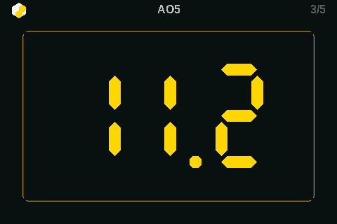 Running timer screen