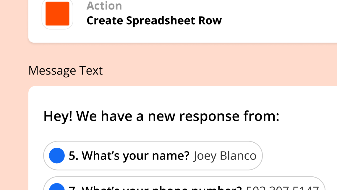 zapier spreadsheet setup